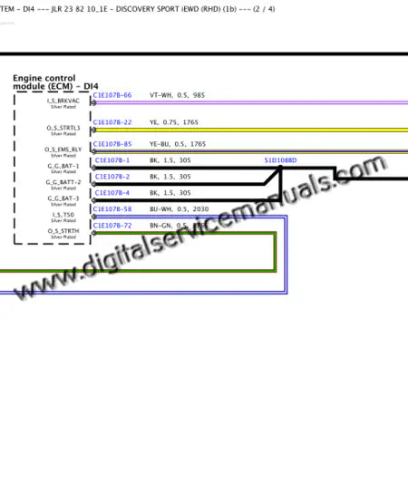 Digital electrical wiring diagrams and system schematics for 2014-2019 Land Rover Discovery Sport L550 service manual.