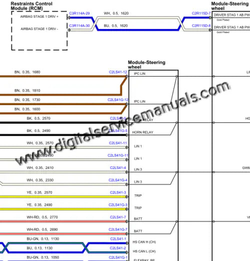 Digital electrical wiring diagrams and infotainment system schematics for 2019-2023 Range Rover Evoque L551 service manual.