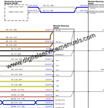 Digital electrical wiring diagrams and infotainment system schematics for 2019-2023 Range Rover Evoque L551 service manual.