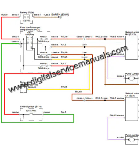 Digital electrical wiring diagrams and infotainment system schematics for 2001-2005 Range Rover L322 service manual.