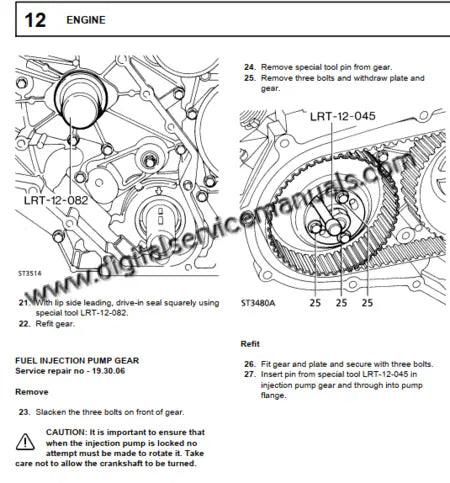 Digital service manual for 1994-1998 Discovery 1 engines including 300 Tdi diesel and V8 petrol specifications.