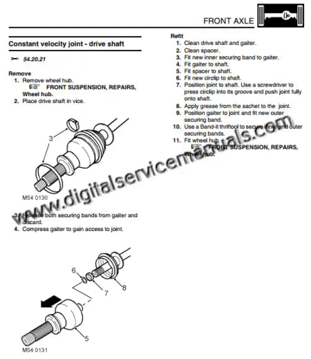 Digital service manual for 1999-2004 Discovery 2 general repair including ACE suspension and ABS braking systems.