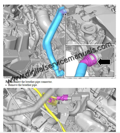 Rover L460 2022+ manual for digital service including electronic air suspension, all-wheel steering, and brake repair data.
