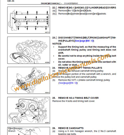 Engine repair guide for 1998-2005 Lexus GS400 and GS300 including 1UZ-FE and 2JZ-GE digital service manual specifications.