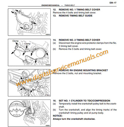 Comprehensive V6 engine repair procedures for 1998-2003 Lexus RX300 MCU10/15 featuring 1MZ-FE digital service manual data.