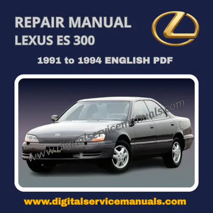 PDF format 1991-1994 Lexus ES300 comprehensive workshop digital manual compatible with Windows PDF readers.