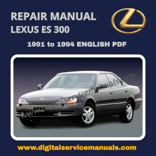 PDF format 1991-1994 Lexus ES300 comprehensive workshop digital manual compatible with Windows PDF readers.