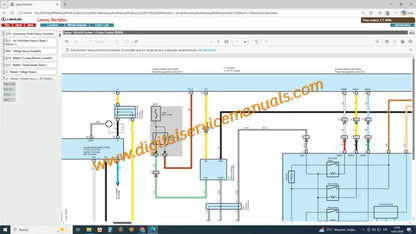 Digital electrical wiring diagrams and hybrid system schematics for 2011-2014 Lexus CT200h service manual.