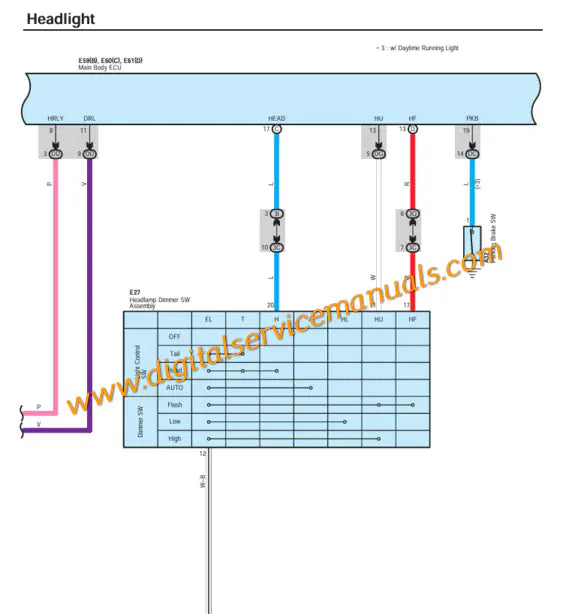 Digital electrical wiring diagrams and system schematics for 2007-2012 Lexus ES350 GSV40 service manual.