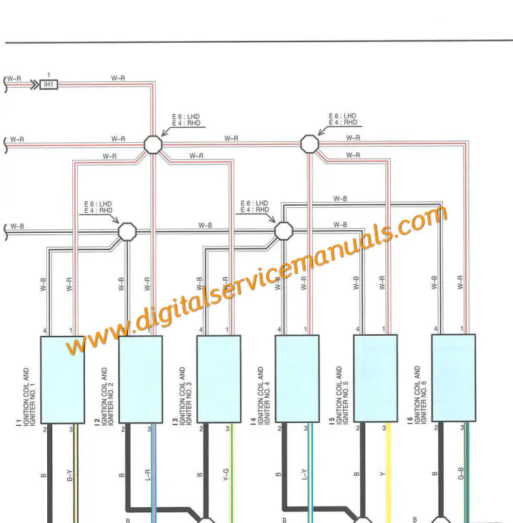 Digital electrical wiring diagrams and powertrain control module layouts for 1998-2003 Lexus RX300 PDF service manual.