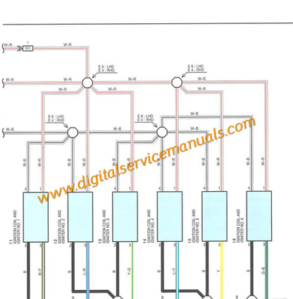 Digital electrical wiring diagrams and powertrain control module layouts for 1998-2003 Lexus RX300 PDF service manual.