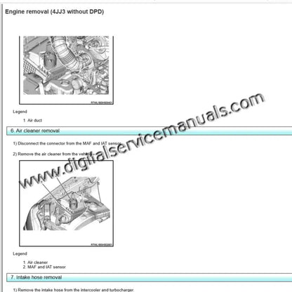 Master engine repair and service with the official digital guide for Isuzu D-MAX (2021-2024). Detailed digital workshop procedures for the motor are included in this comprehensive repair manual