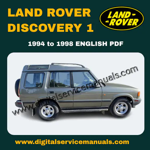 Digital PDF product interface for 1994-1998 Factory Repair Manual Land Rover Discovery 1