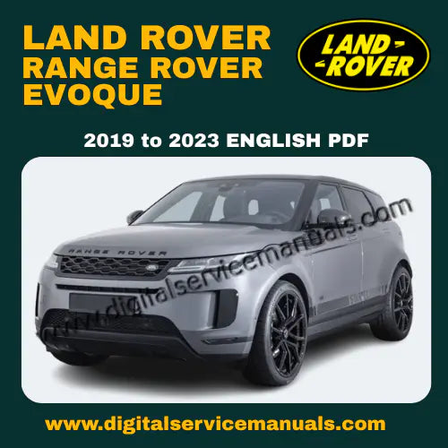 A professional digital representation of the Range Rover Evoque L551 Workshop Manual showing a 3D cutaway of the hybrid battery system and a high-resolution wiring diagram for the Ingenium engine.